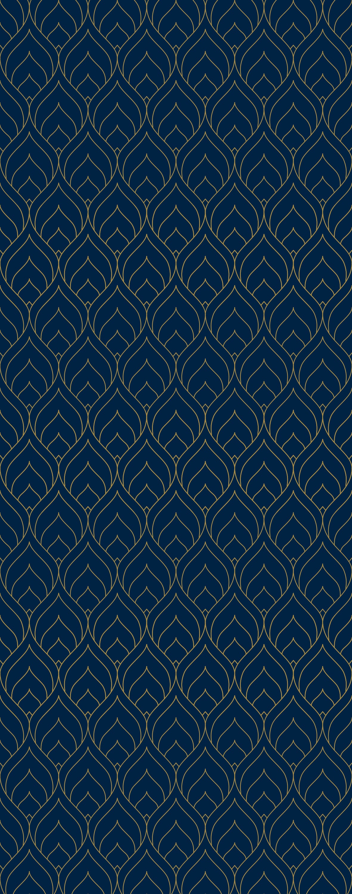 45H Art deco flower-bud blue